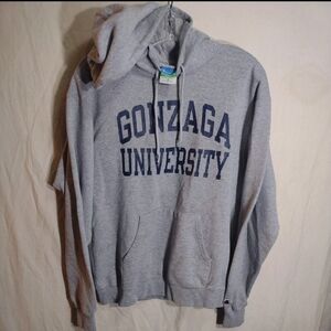 Champion Eco Fleece Mens Gonzaga University Hoodie Sweatshirt Size M Gray